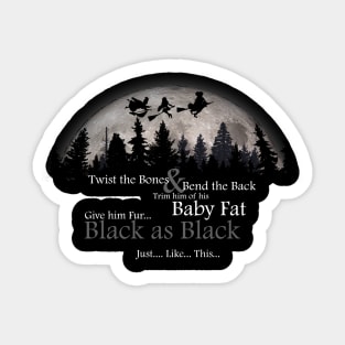 Hocus Pocus Thackery Binx Cat Spell Sticker